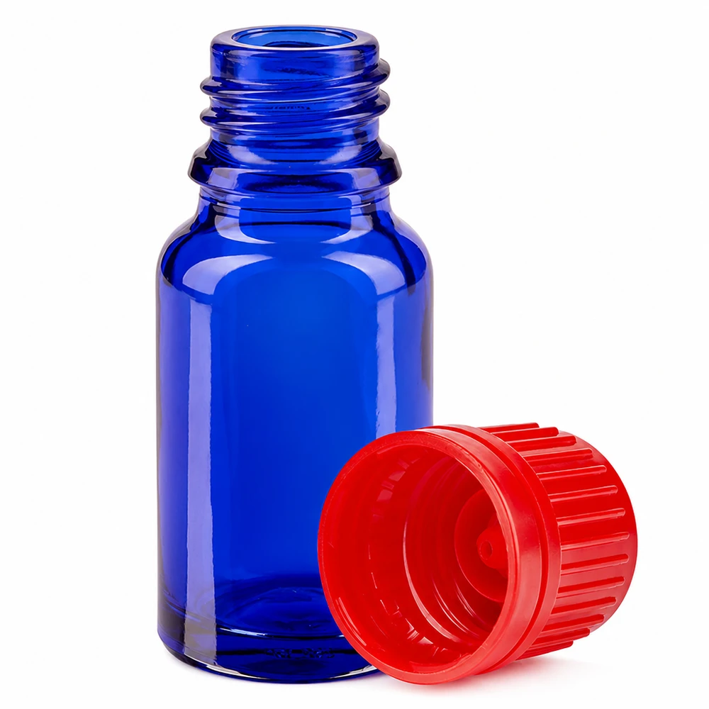 Flacone da 10ml 11mm SV rosso OV BlueLine UT18/10 Flacone compatto da 10 ml BlueLine con tappo rosso 11 mm SV per applicazioni mobili in movimento