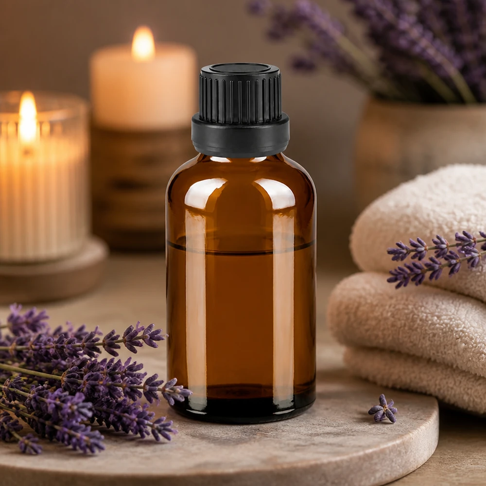 50ml Tropfflasche 2mm schwarz Originalitätsverschluss BrownLine UT18/50 Elegante braune Tropfflasche 50ml mit schwarzem Design für hochwertige Essenzen