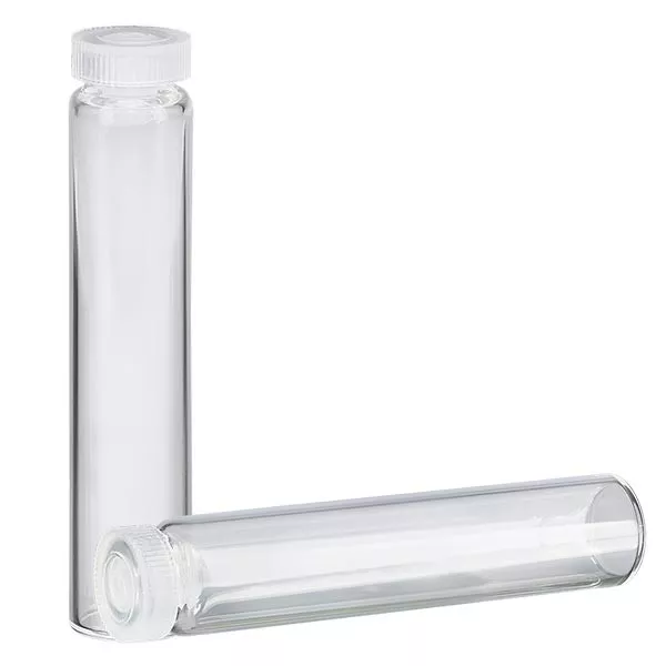 1 tube à échantillon / tube pour essences au bord arrondi, en verre clair 2 ml 1 tube à échantillon / tube pour essences au bord arrondi, en verre clair 2 ml