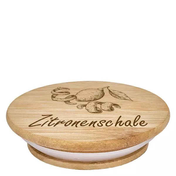 Holzdeckel "Zitronenschale" für WECK RR60