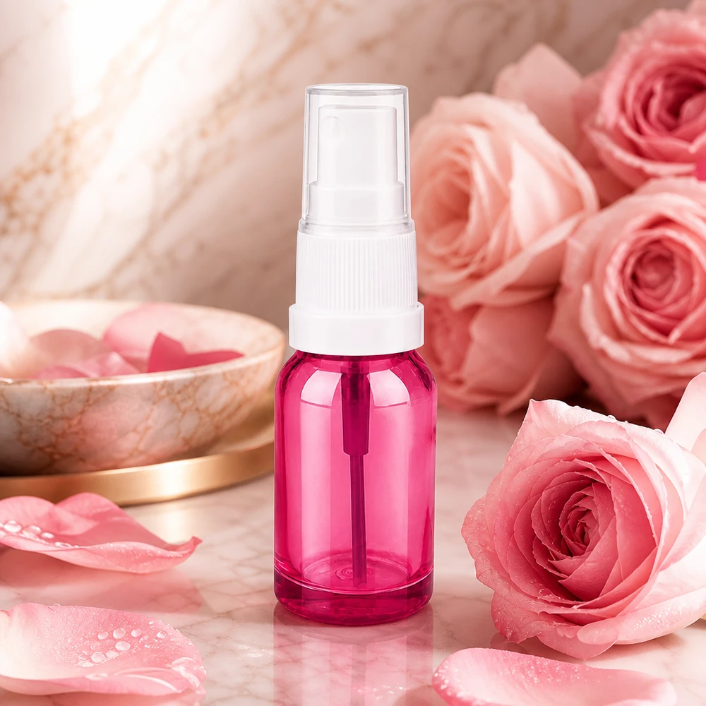 10ml Sprayflasche weiss/transparent Standard PurpleLine UT18/10 Stilvolle 10ml Sprühflasche mit weißem Verschluss perfekt für Raumsprays und Düfte