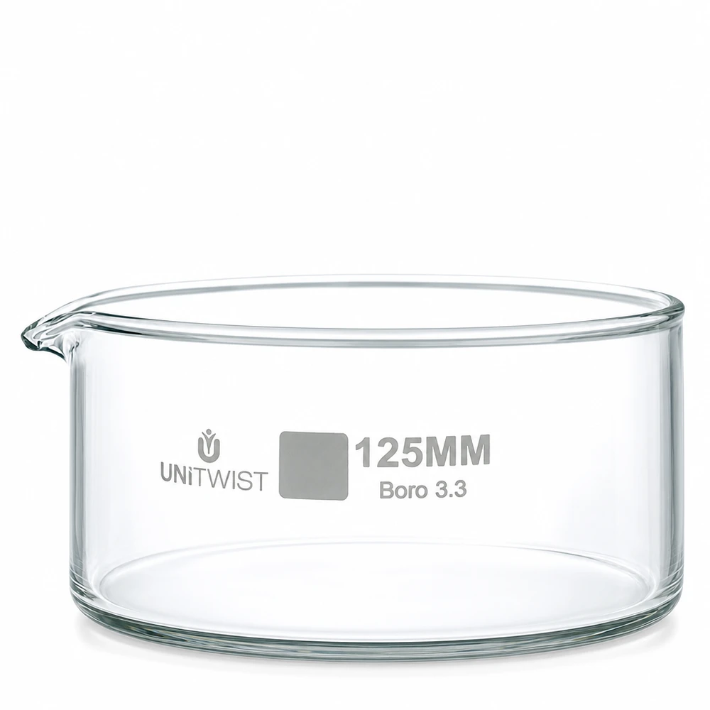 Kristallisierschale ø125mm Borosilikatglas UNiTWIST Kristallisierschale Borosilikatglas UNiTWIST 125mm für chemische und biologische Laboranwendungen