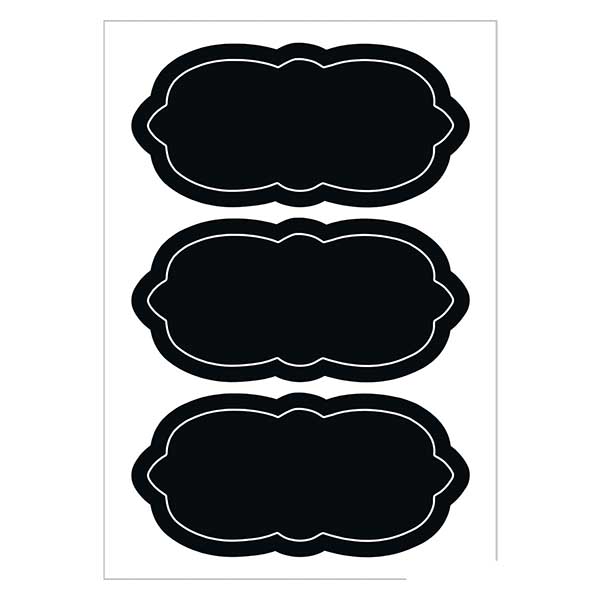 Tafeletiketten "Wolke" (6 Aufkleber)