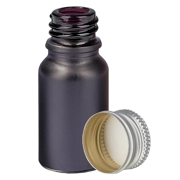 10ml Flasche 11mm Schraubverschluss Alu-Silber Standard BlackL. UT18/10
