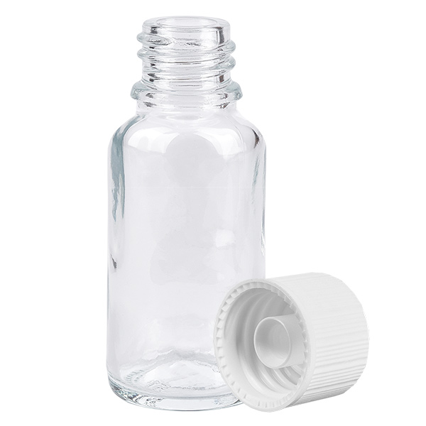 20ml Flasche 6mm Schraubverschluss schwarz Standard ClearLine UT18/20