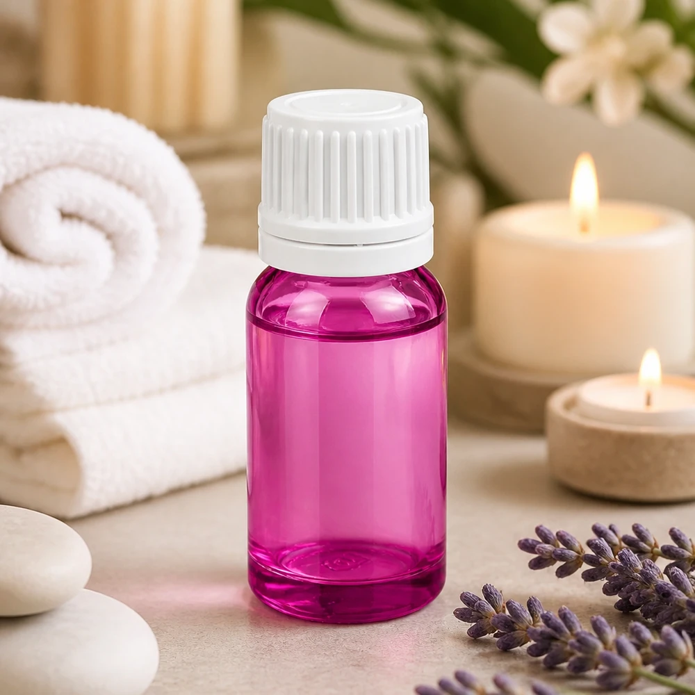 Flacone contagocce da 10 ml 0,7 mm bianco Originality tappo a vite PurpleLine UT18/10 Flacone contagocce viola da 10 ml ideale per cosmetici fai da te e sieri fatti in casa