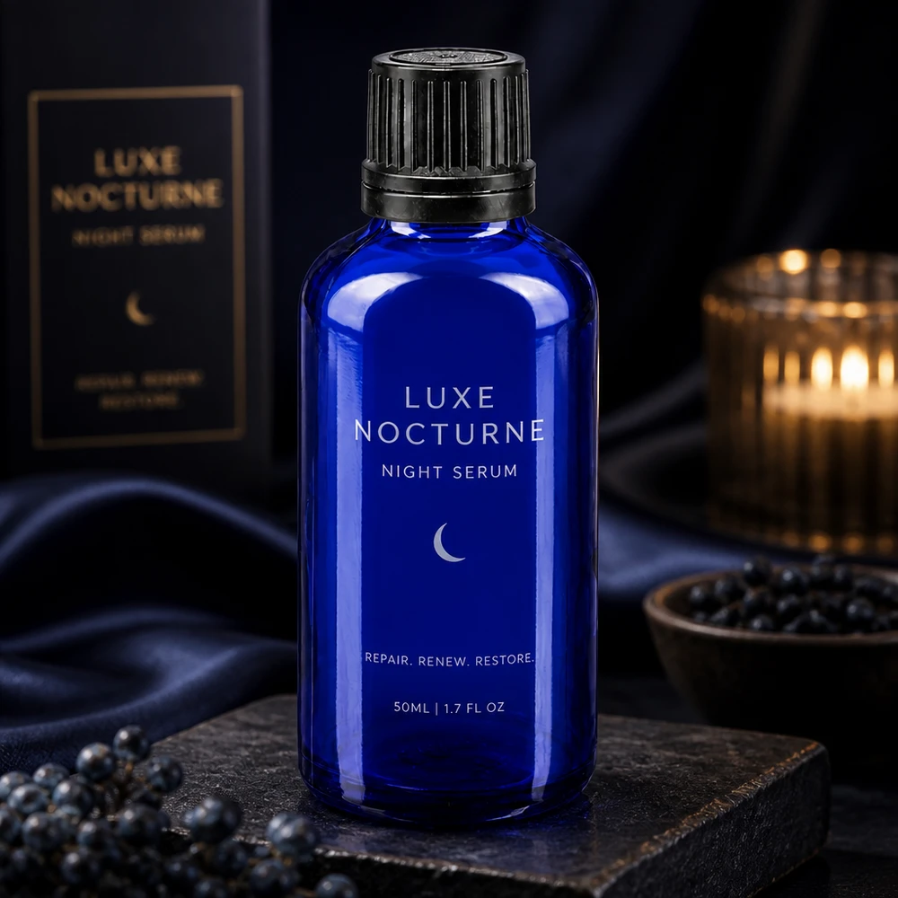 Flacon à pharmacie bleu 50ml bouchon inviolable 1mm noir bouchon d'inviolabilité Flacon compte-gouttes bleu de 50 ml en verre de pharmacie, muni d'un bouchon cannelé noir et recouvert d'un tissu de soie foncé