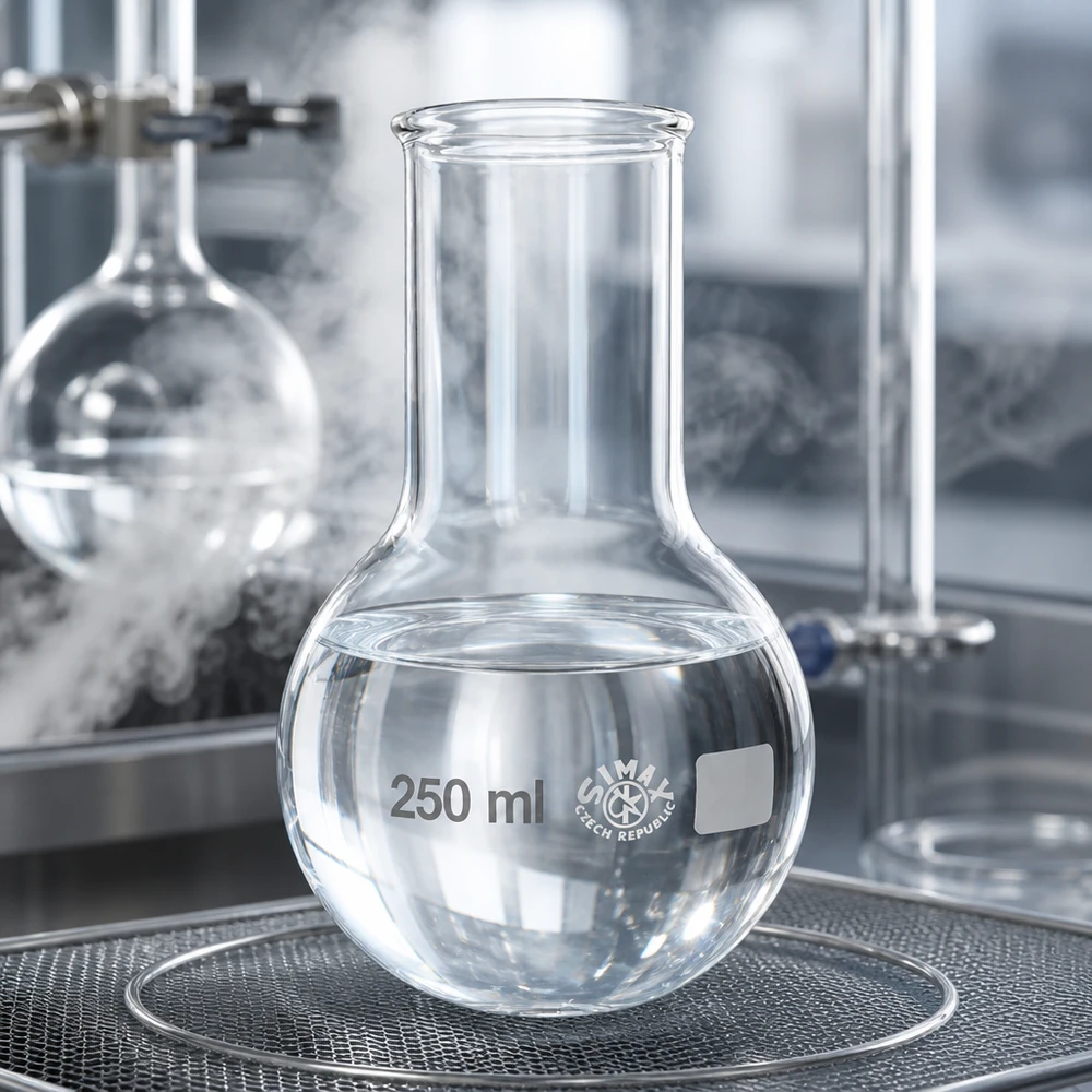 Pallone a fondo tondo 250ml a collo largo Versatile matraccio a fondo tondo da 250 ml a collo largo per la sintesi analitica e il controllo di qualità