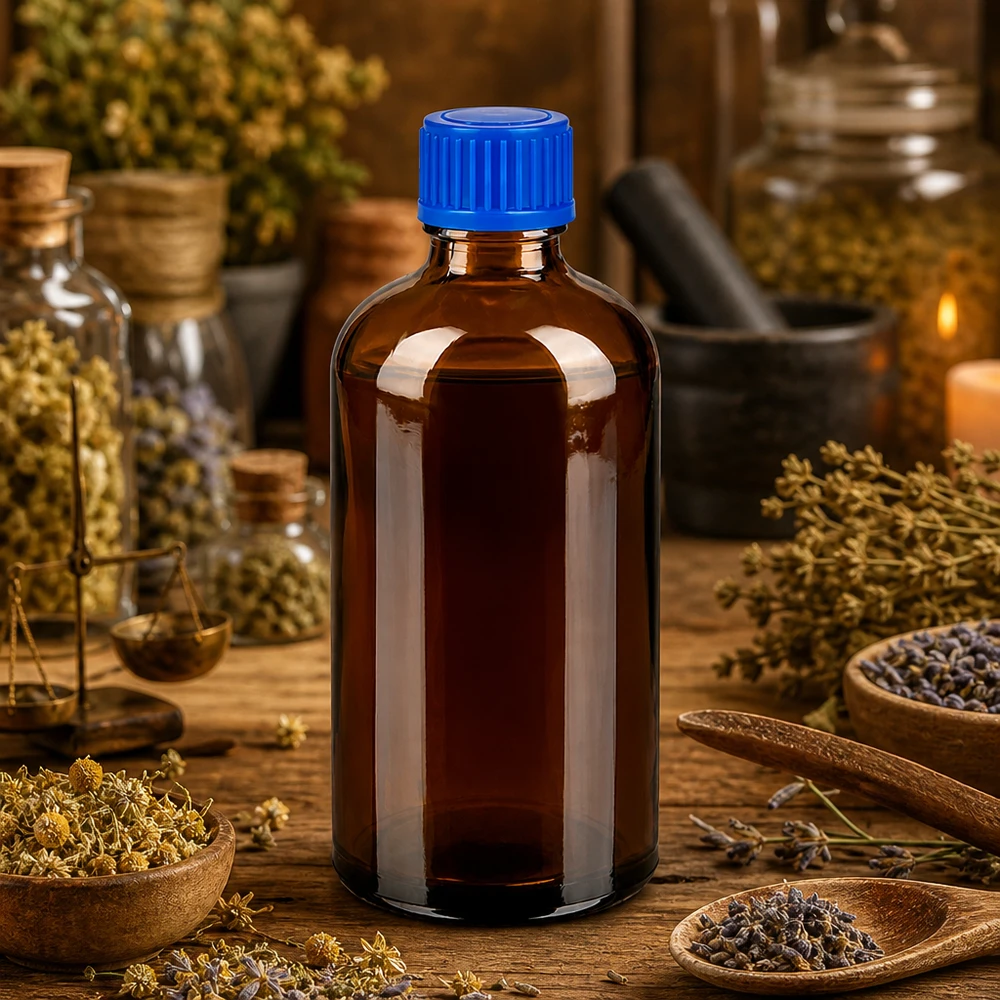 Bottiglia universale da 100 ml con filettatura standardizzata per un uso versatile