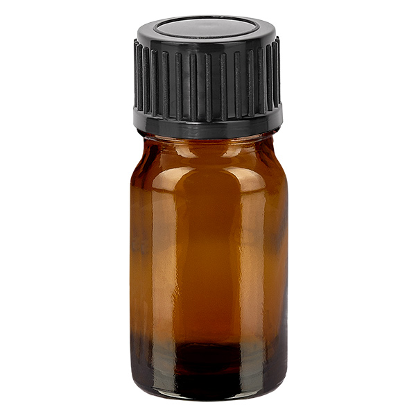 5ml Flasche 11mm Schraubverschluss schwarz Standard BrownLine UT18/5