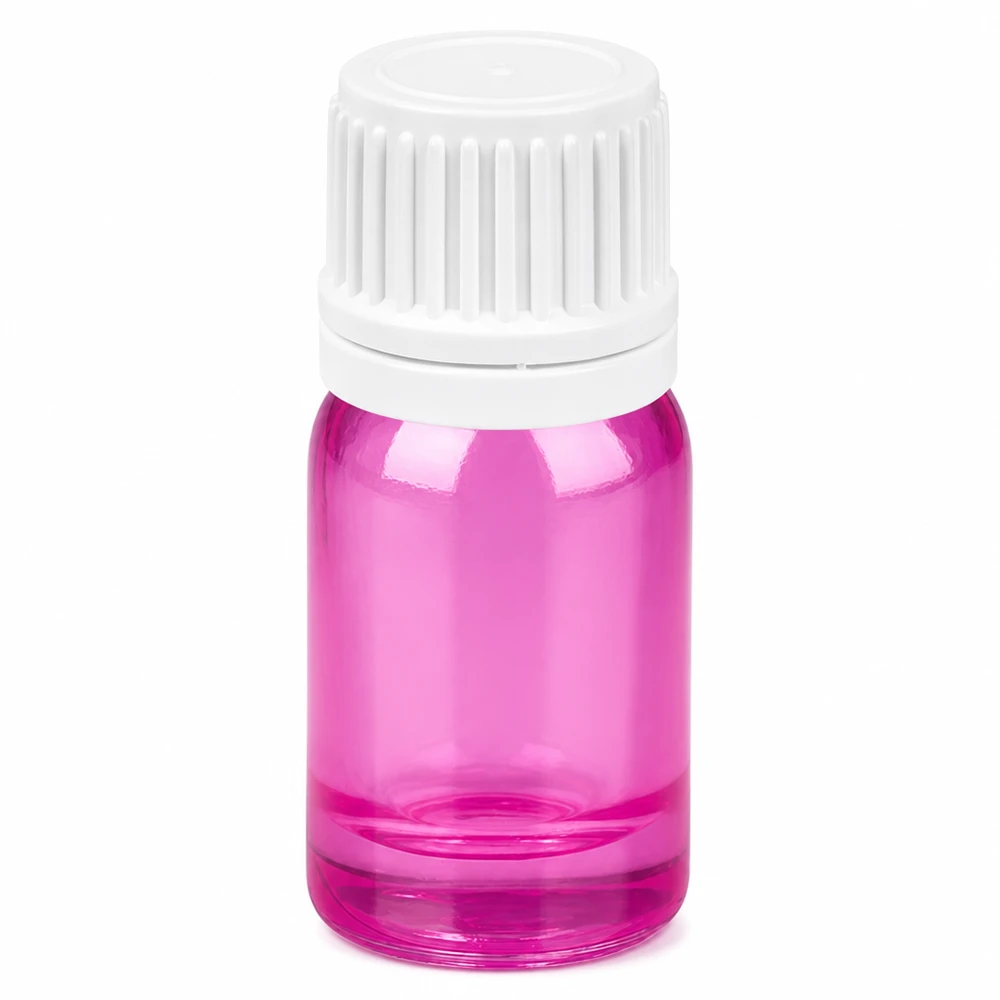 5ml Flasche 11mm Schraubverschluss weiss Originalität Schraubverschlusserschluss PurpleLine UT18/5 Hochwertige 5ml Violettglas Flasche mit weißem Schraubdeckel für Laboranwendungen