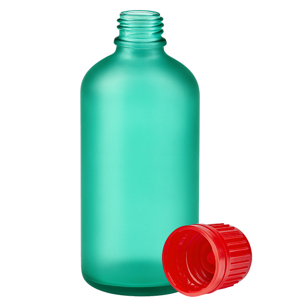 100ml Flasche 11mm Schraubverschluss rot Originalitätsverschluss GreenLine UT18/100
