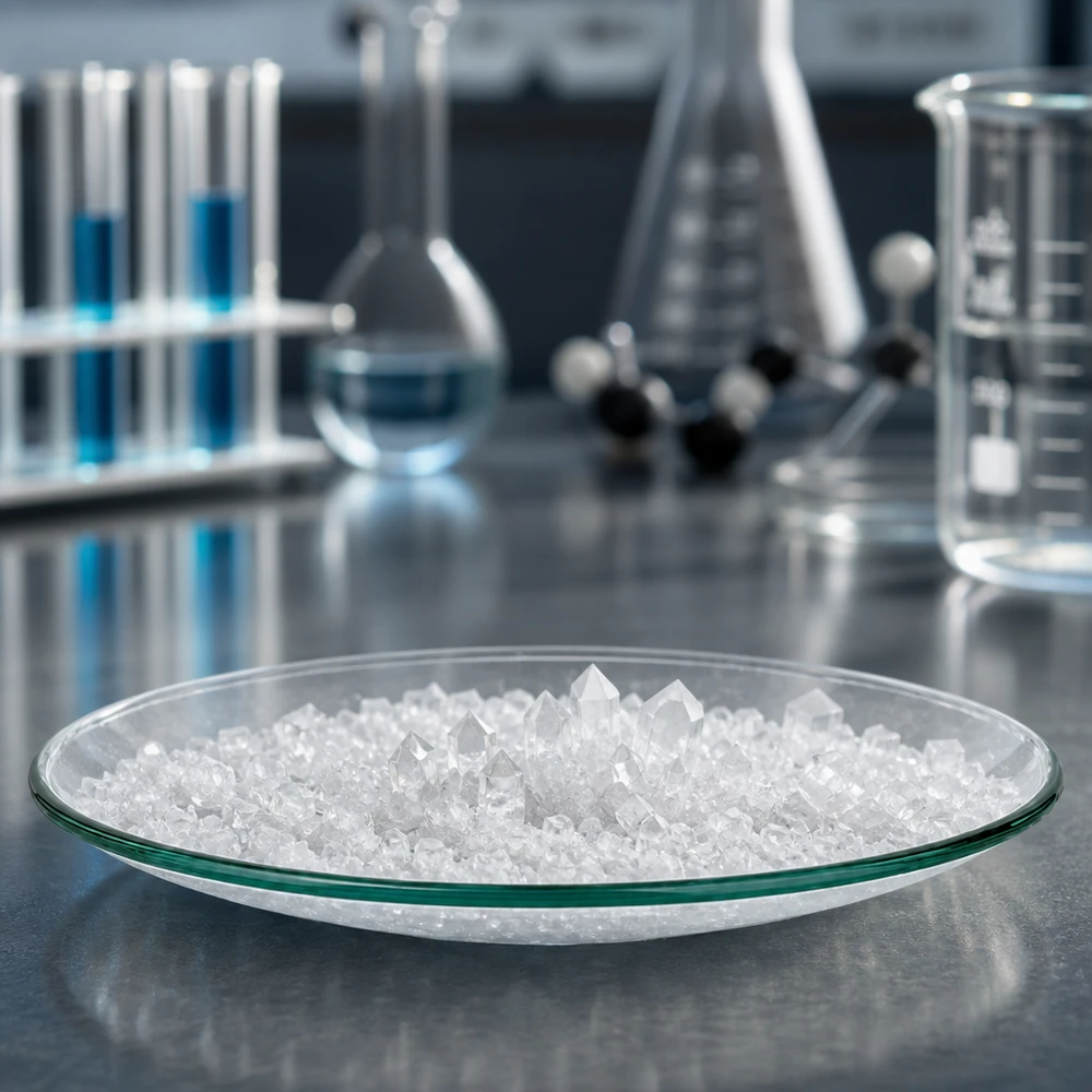 Piatto in vetro termoresistente rotondo di 120 mm di diametro per lavori di laboratorio e test