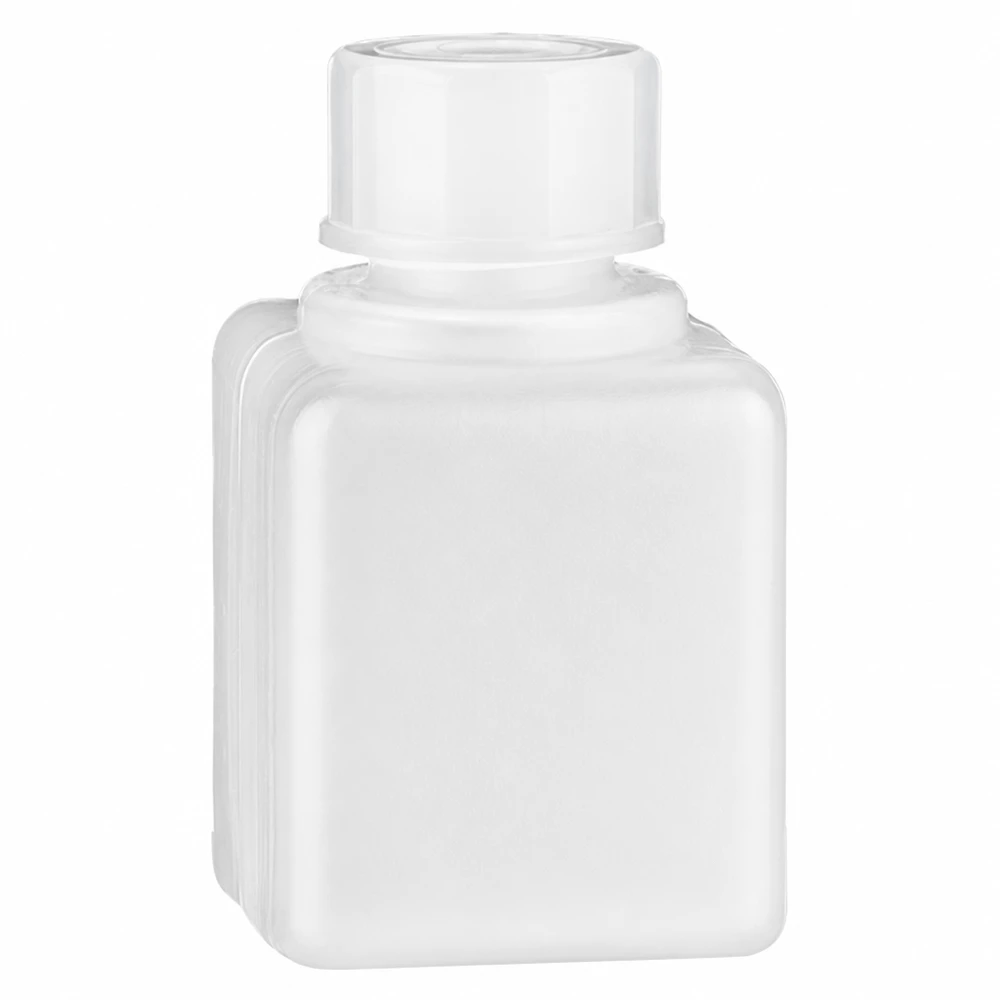 Flacon de laboratoire compact de 20 ml en PE-HD, à col étroit, de couleur naturelle, pour un stockage sûr des produits chimiques
