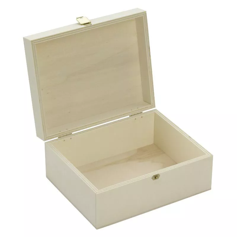 Holzbox mit Klappdeckel 17x14x8cm Holzbox mit Klappdeckel 17x14x8cm
