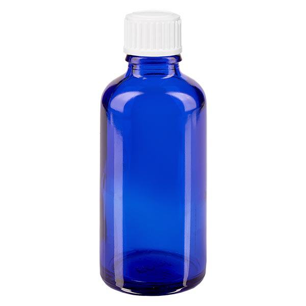 Flacone 50ml blu (Glo.) GR STD bianco/3mm ApoGlas Flacone 50ml blu (Glo.) GR STD bianco/3mm ApoGlas