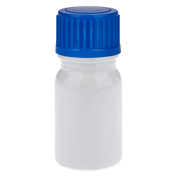 Flacone da 5 ml con tappo a vite da 11 mm blu standard WhiteLine UT18/5 Flacone da 5 ml con tappo a vite da 11 mm blu standard WhiteLine UT18/5