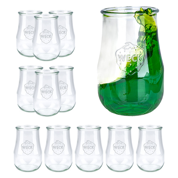 12er Set Weck Gläser 1750ml Tulpengläser