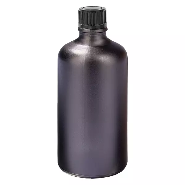 Bottiglia da 100ml 11mm SV nero STD BlackLine UT18/100