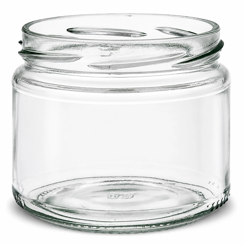 UNiTWIST Runda330 Rundglas 330ml TO82 leer transparent Einmachglas Konservenglas ohne Deckel