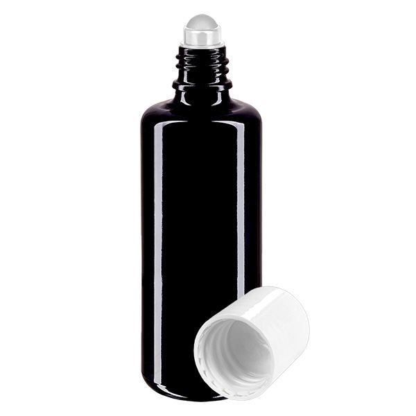 Flacone farmacia viol 100ml tappo roll-on bianco Flacone farmacia viol 100ml tappo roll-on bianco