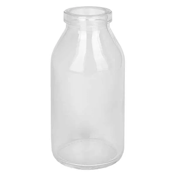 Flacon Round clair 100 ml, goulot 22 mm, sans son bouchon 22/26 Flacon Round clair 100 ml, goulot 22 mm, sans son bouchon 22/26