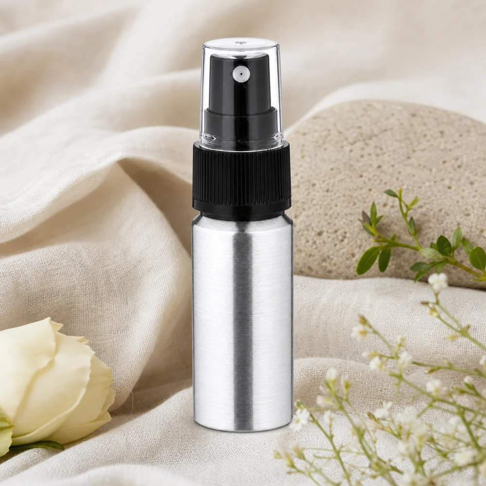 20ml geschliffene Aluflasche mit Zerstäuber Leichte 20ml Metallflasche mit Zerstäuber - optimale Größe für Handtasche und Kulturbeutel