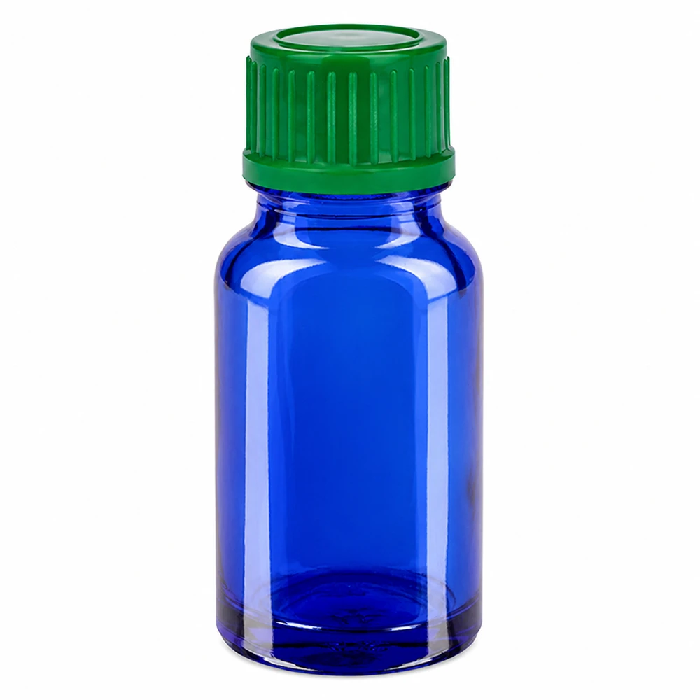 Flacon de 10ml 11mm SV vert STD BlueLine UT18/10 Flacon compact 10ml bleu vert 11mm SV STD BlueLine UT18/10 pour petites quantités