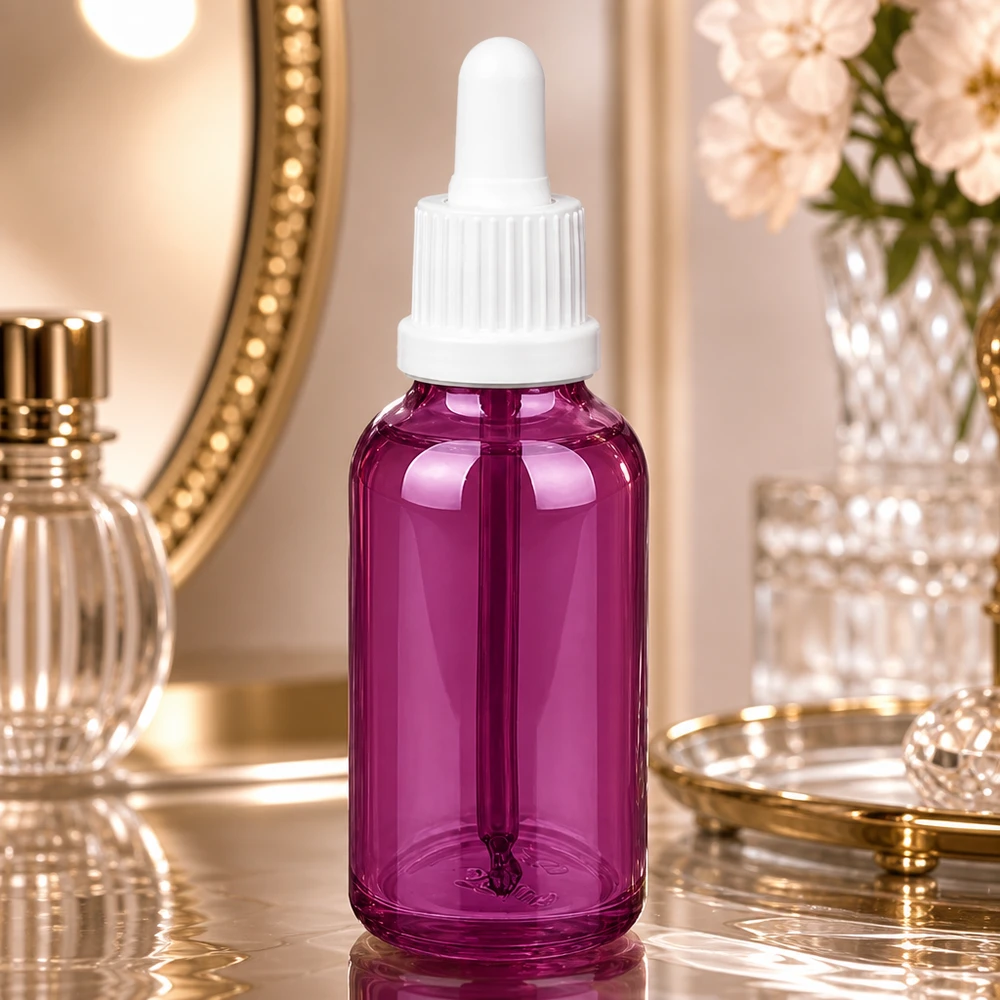 30ml Pipettenflasche weiss Originalität Schraubverschlusserschluss PurpleLine UT18/30 30ml Pipettenflasche mit robustem Glaskorpus und kindersicherem weißem Verschluss UT18/30