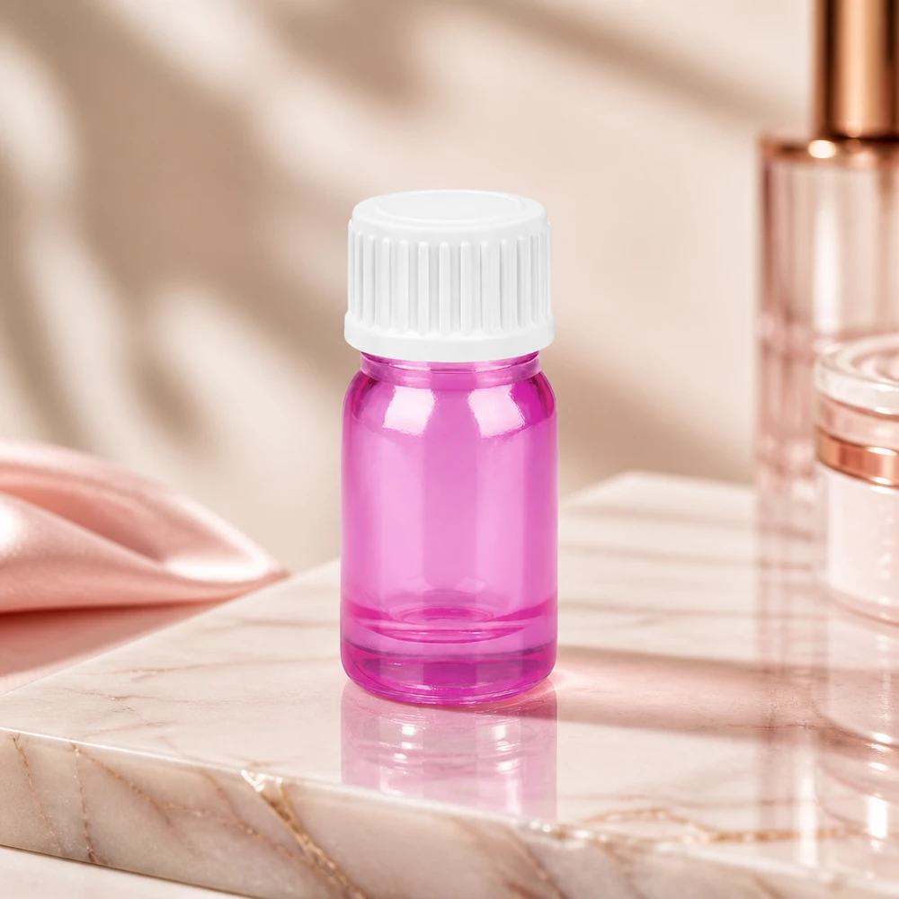 5ml Tropfflasche 0.9mm weiss Standard PurpleLine UT18/5 Hochwertige 5ml Tropfflasche PurpleLine lila mit präzisem weißem Tropfverschluss STD Qualität
