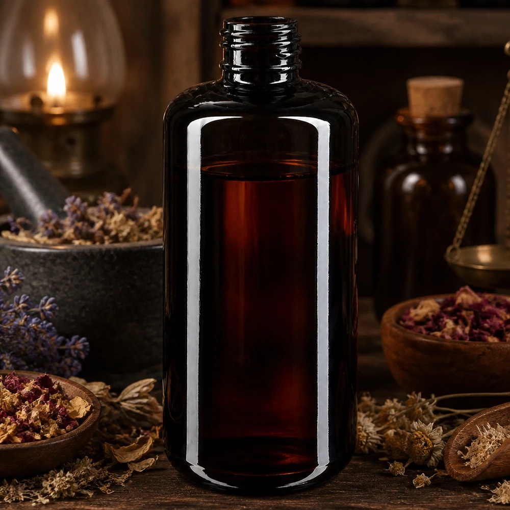 Violettglas Flasche 200ml 410/24 Premium Violettglasflasche Draco 200ml mit authentischem Miron-Material für natürliche Kosmetiklinien