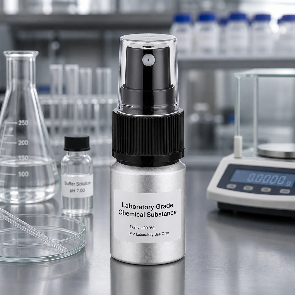 10ml gebeizte Aluflasche mit Zerstäuber Robuste 10ml Alu Sprayflasche mit ergonomischem Pumpkopf für den täglichen Laboreinsatz
