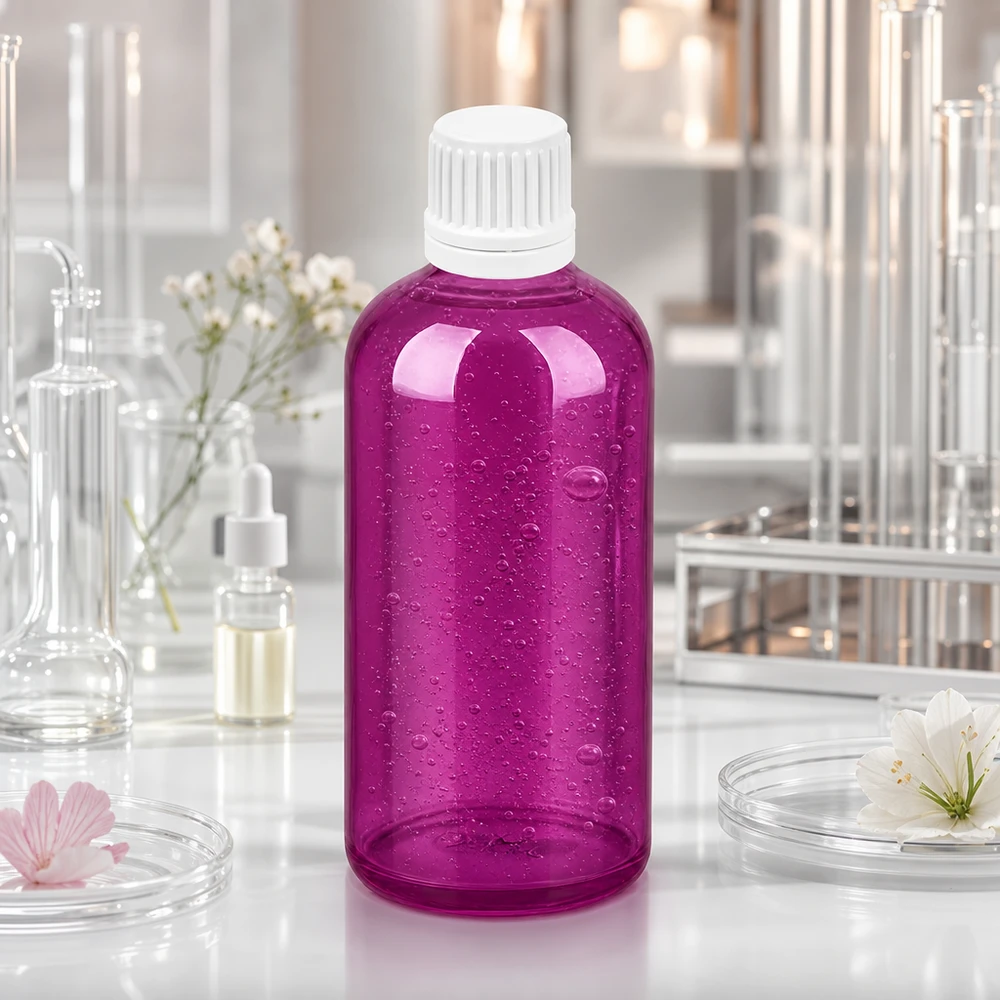 100ml Tropfflasche 0.7mm weiss Originalität Schraubverschlusserschluss PurpleLine UT18/100 Robuste Kunststoff-Tropfflasche 100ml violett mit auslaufsicherem Verschluss für den täglichen Gebrauch