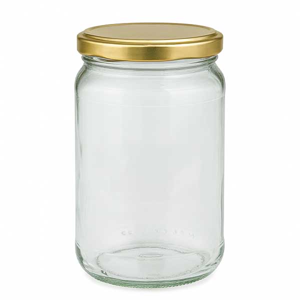 305ml Rundglas mit BasicSeal Deckel gold UNiTWIST