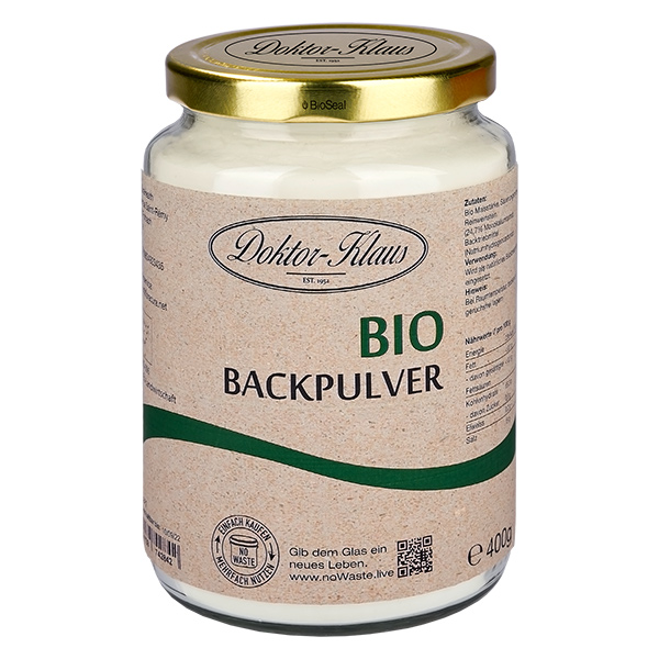400g di lievito in polvere biologico Doktor-Klaus noWaste 400g di lievito in polvere biologico Doktor-Klaus noWaste