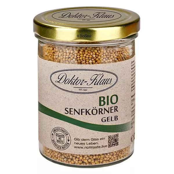 Senfkörner gelb Bio 250g Doktor-Klaus noWaste