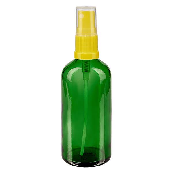 Flacone da 100ml verde STD giallo/trasparente apoGlas Flacone da 100ml verde STD giallo/trasparente apoGlas