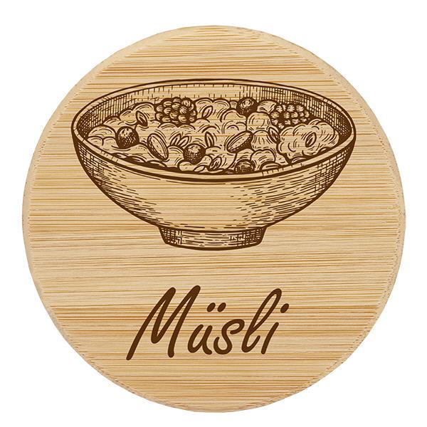 Holzdeckel "Müsli" für WECK RR100