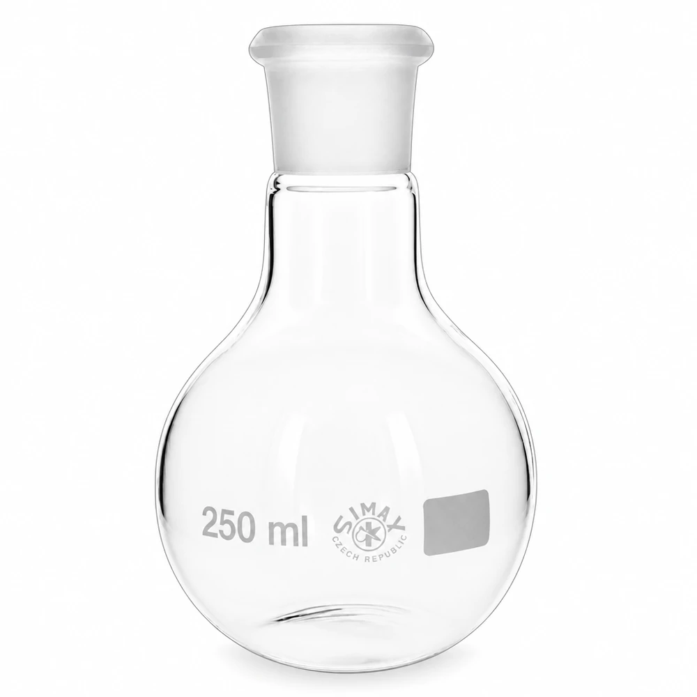 Vetreria da laboratorio Pallone da 250 ml con giunto smerigliato standard per l'analisi