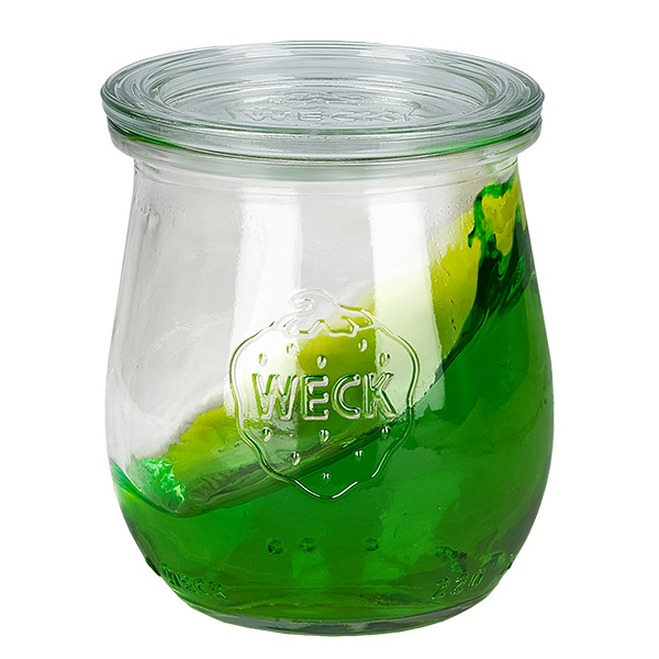 12er Set Weck Gläser 220 ml Tulpengläser mit 12 Glasdeckeln