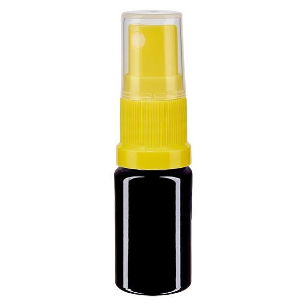 Bottiglia da farmacia viola 5ml con tappo a spruzzo giallo Bottiglia da farmacia viola 5ml con tappo a spruzzo giallo