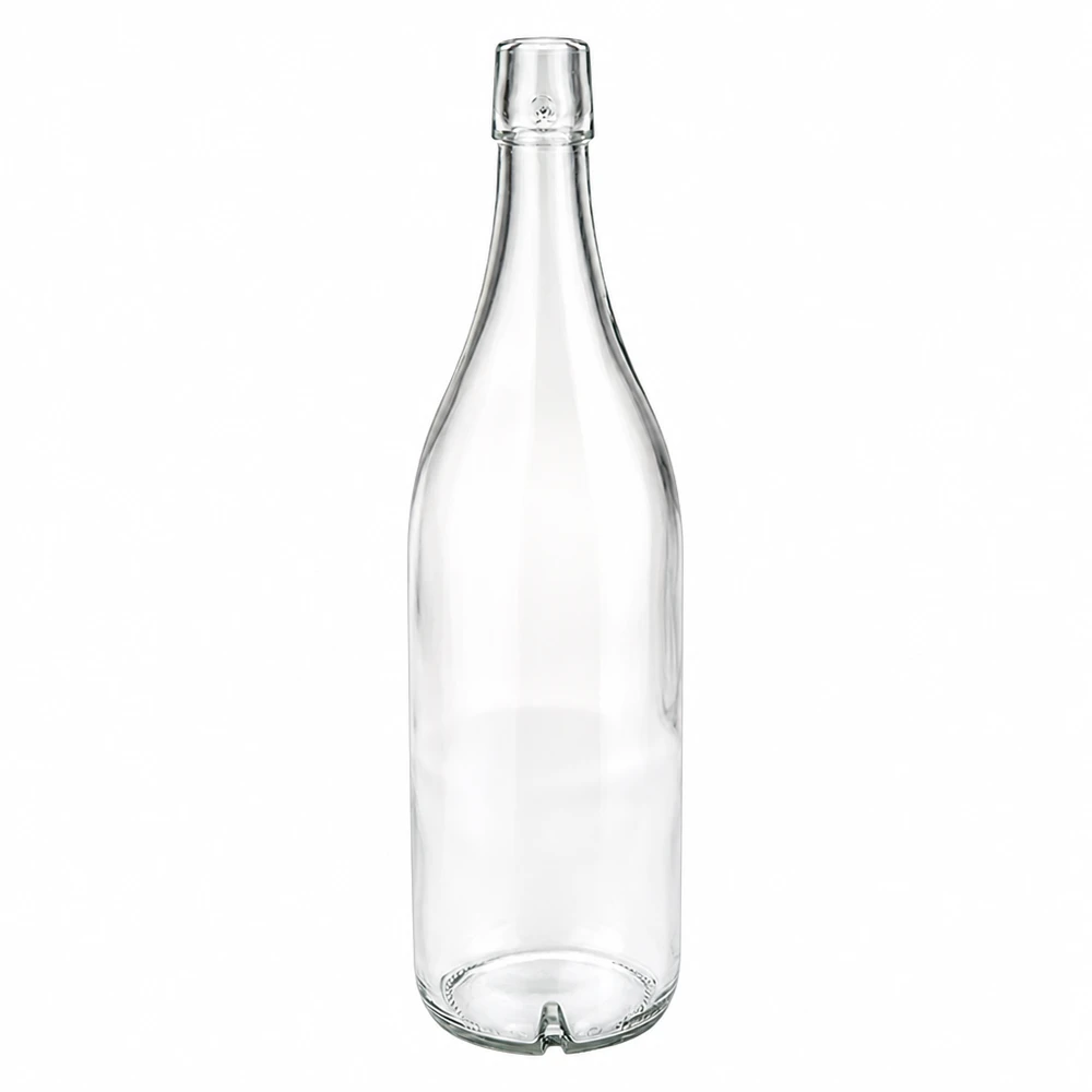 1000ml bottiglia di vetro UNiTWIST trasparente senza tappo a vite bottiglia per bevande vuota