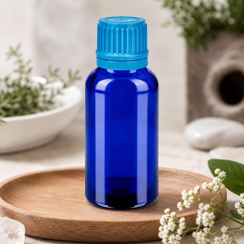 Pratico flacone contagocce da 30 ml in vetro colorato con tappo antiscivolo per porzioni precise