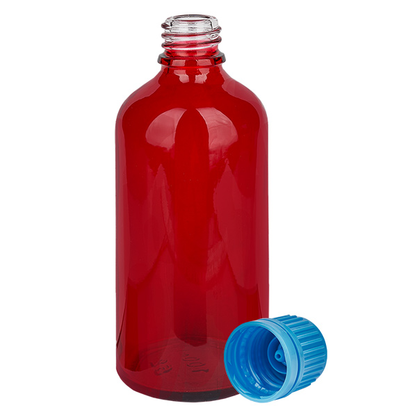 100ml Flasche 11mm Schraubverschluss blau Originalitätsverschluss RedLine UT18/100