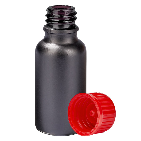 20ml Flasche 11mm Schraubverschluss rot Standard BlackLine UT18/20