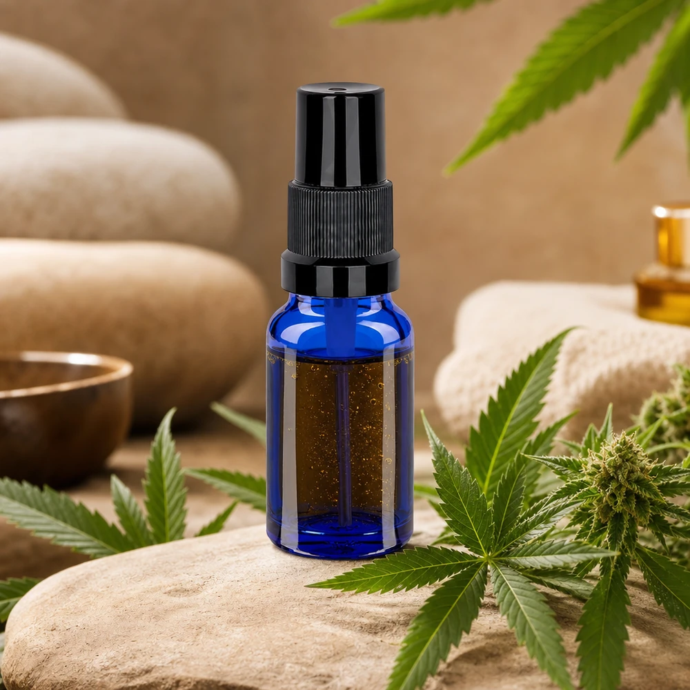 10ml Sprayflasche schwarz Standardverschluss BlueLine UT18/10 Nachfüllbare 10ml Sprayflasche STD BlueLine UT18/10 mit feinem Sprühnebel für gleichmäßige Verteilung