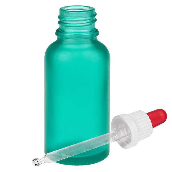 30ml Pipettenflasche weiß/rot Originalitätsverschluss GreenL. UT18/30