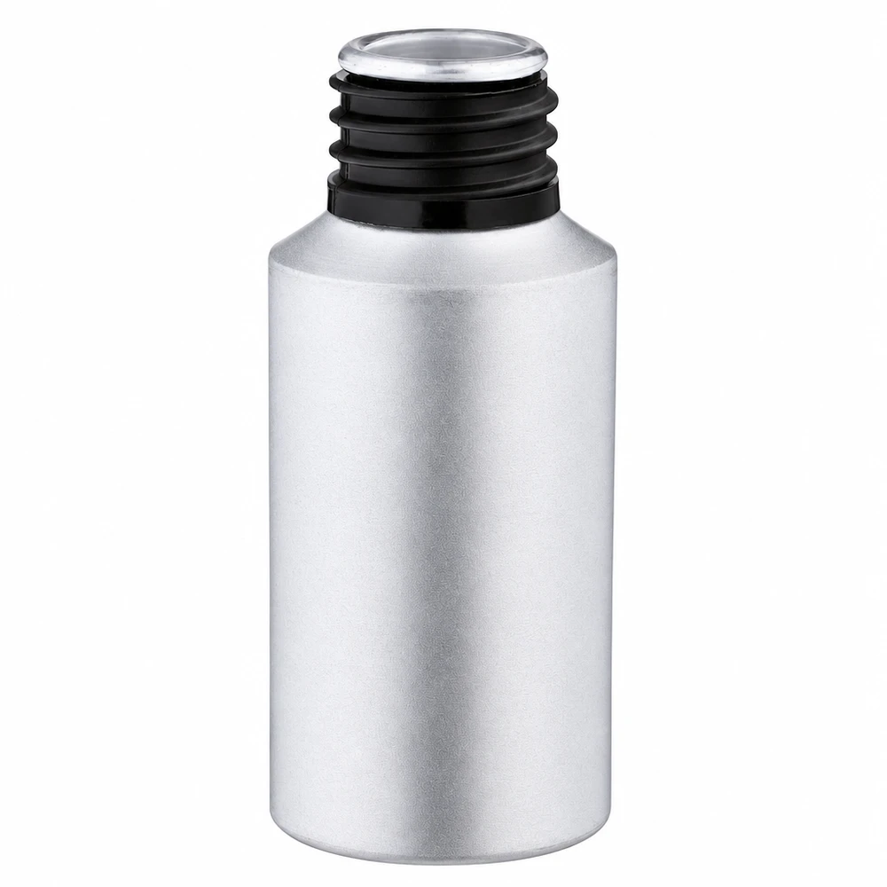 30ml gebeizte Aluflasche Silberne Aluflasche 30ml gebeiztes Finish - perfekt für DIY Kosmetik und Öle