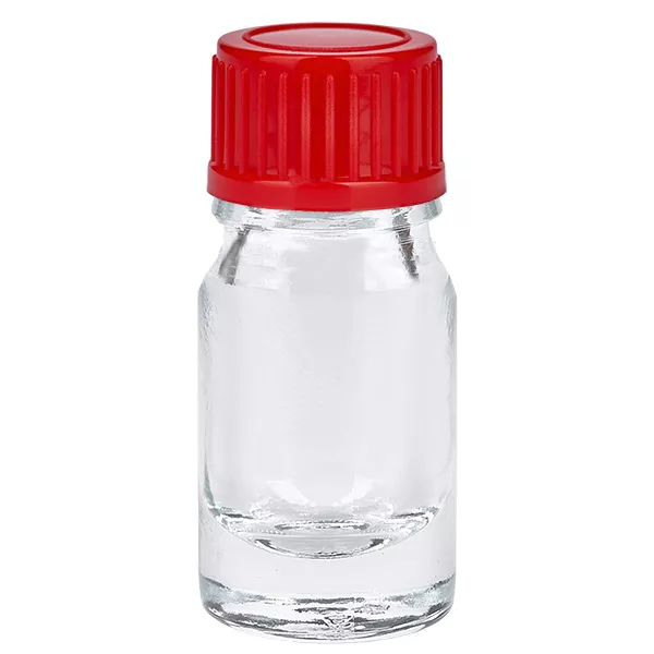 Flacon de 5ml 11mm SV rouge STD ClearLine UT18/5