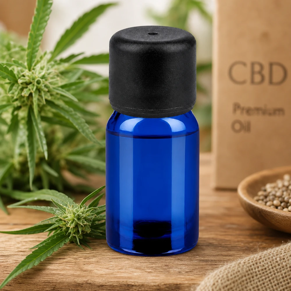 Alternativa in vetro viola 5ml bottiglia blu con protezione UV per sostanze sensibili alla luce